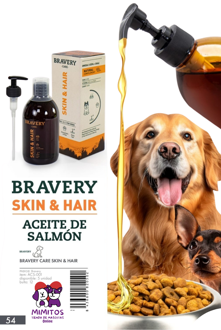 BRAVERY Skin & Hair (Aceite de salmón)