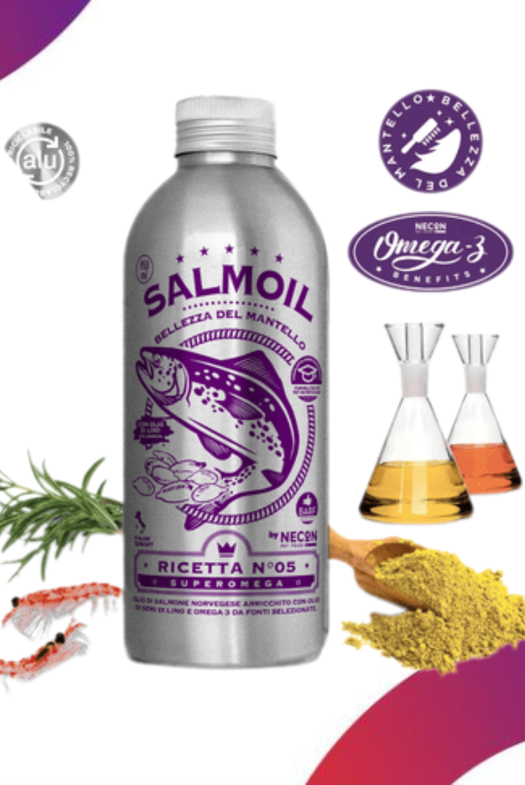Salmoil Aceite de Salmón Para Piel y Pelaje Perros y Gatos
