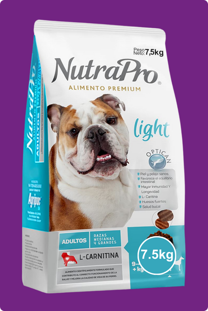 Nutrapro Adultos Light Razas Medianas y Grandes