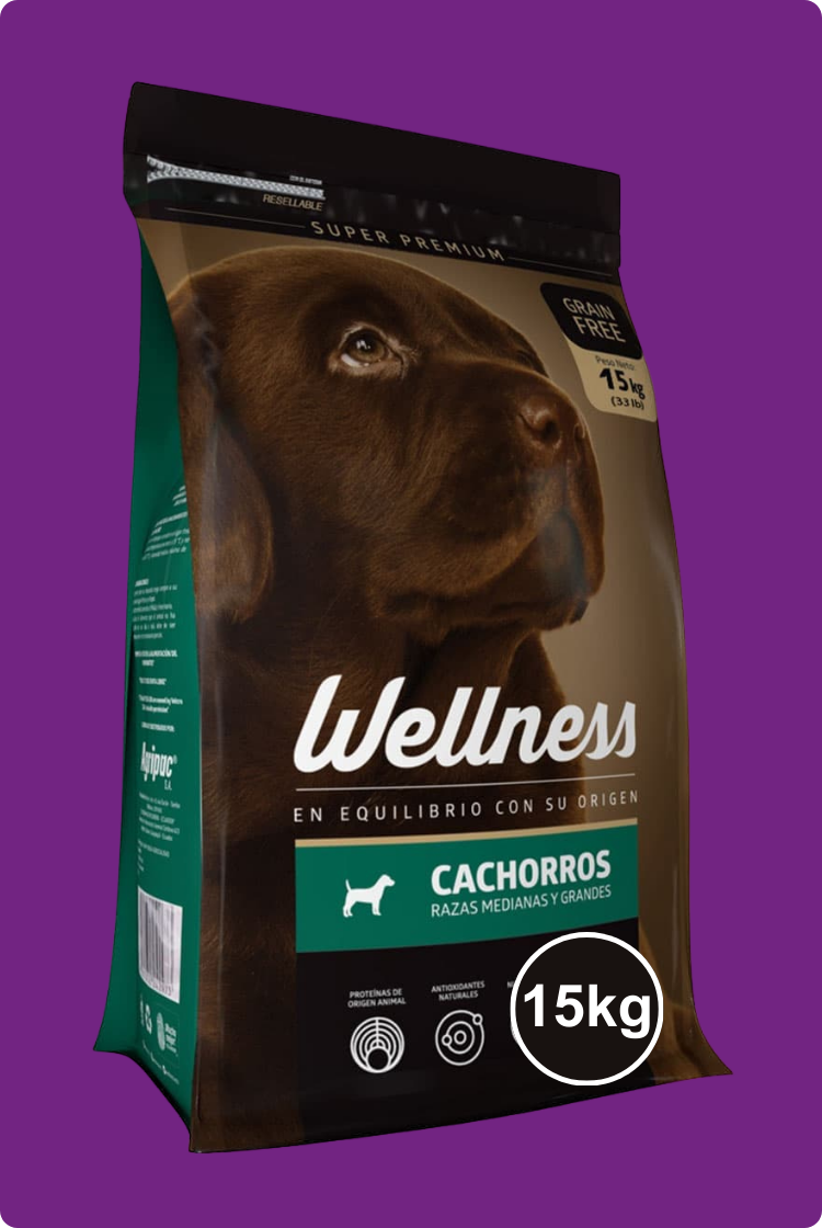 Wellness Cachorros Razas Medianas y Grandes