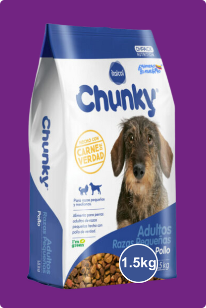 Chunky Adultos Pollo Para Razas Pequeñas y Medianas