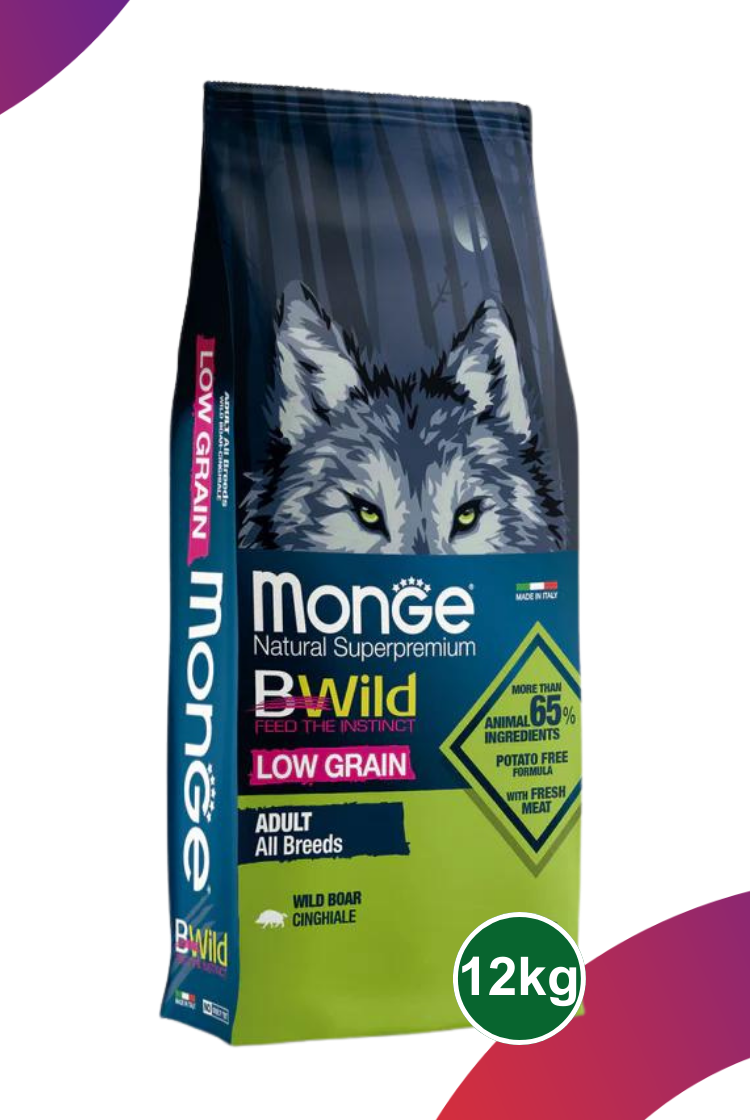 Monge Bwild Low Grain Todas Las Razas Perro Adulto Jabalí