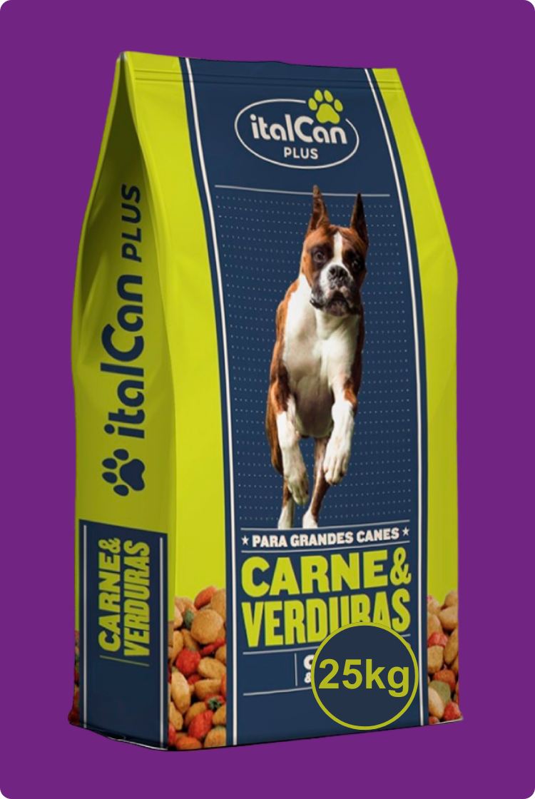 italCan Plus Para Grandes Cánes Carne y Verduras