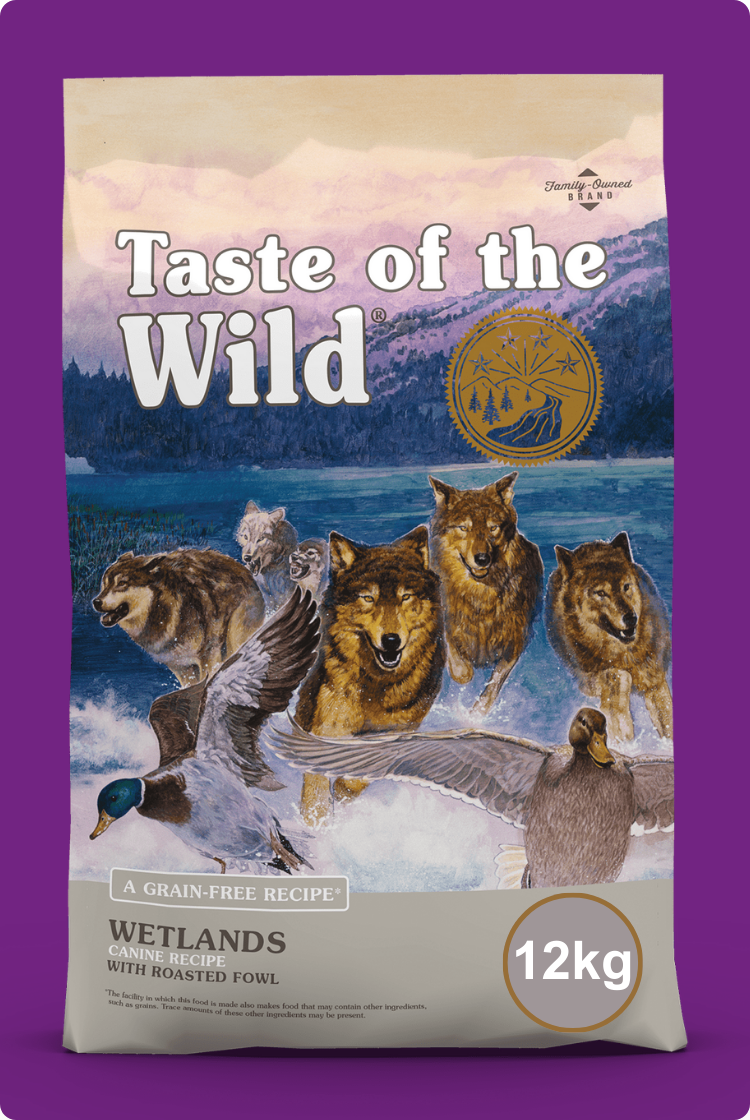 Taste of the Wild Wetlands Canine Recipe Con Pato Asado Adulto Razas Medianas y Grandes