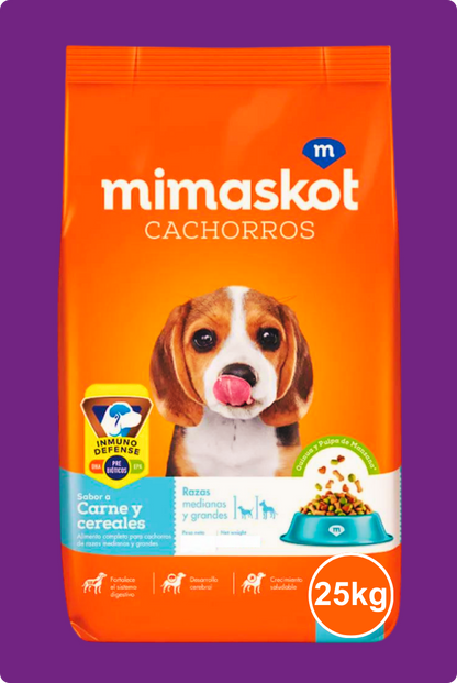 Mimaskot Cachorros Razas Medianas y Grandes Carne y Cereal