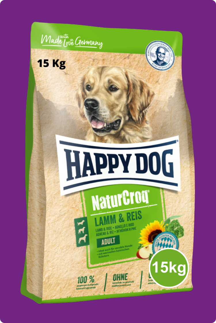 Happy Dog Cordero y Arroz Razas Medianas y Grandes