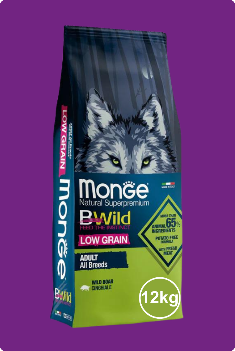 Monge Bwild Low Grain Todas Las Razas Perro Adulto Jabalí