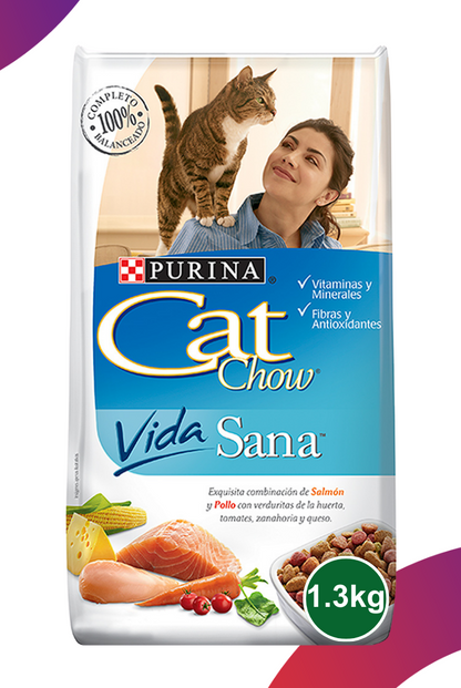 Cat Chow Vida Sana Salmon, Pollo y Queso