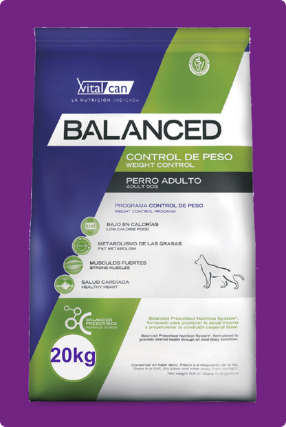 Balanced Perro Adultos Control De Peso