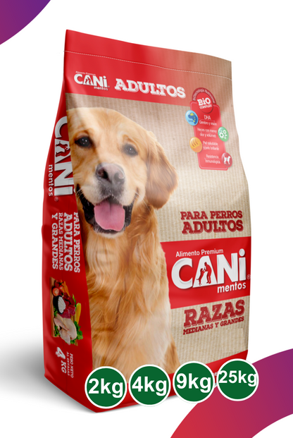 Canimentos Premium Para Perros Adultos Razas Medianas y Grandes