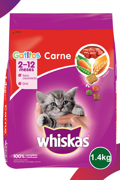 Whiskas Gatitos Carne