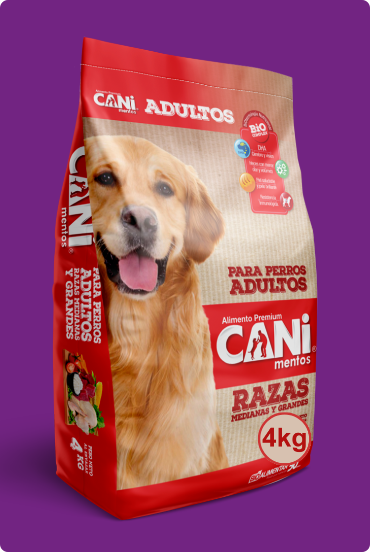 Canimentos Premium Para Perros Adultos Razas Medianas y Grandes