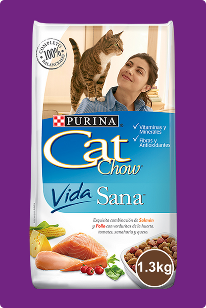 Cat Chow Vida Sana Salmon, Pollo y Queso