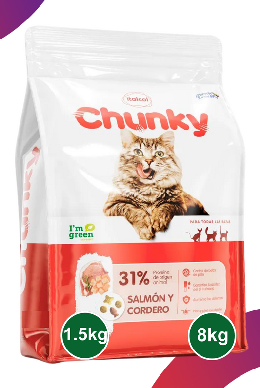 Chunky Gatos Salmón y Cordero