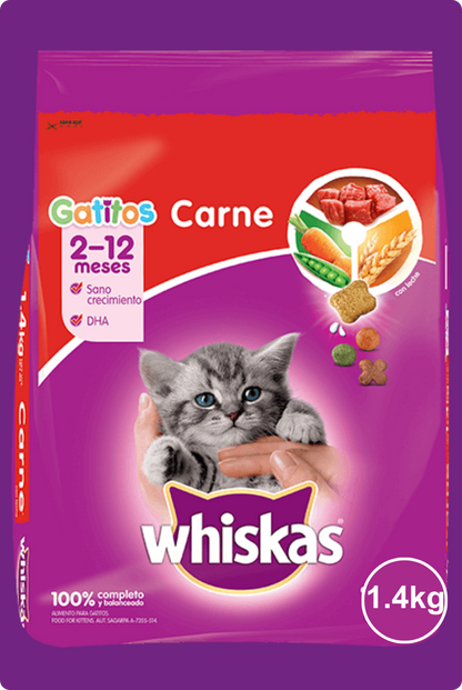 Whiskas Gatitos Carne