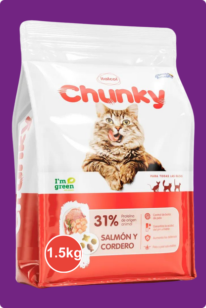 Chunky Gatos Salmón y Cordero