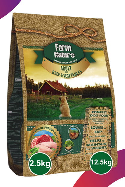 Farm Nature BUEY Y VERDURAS Fórmula Para Perros Adultos