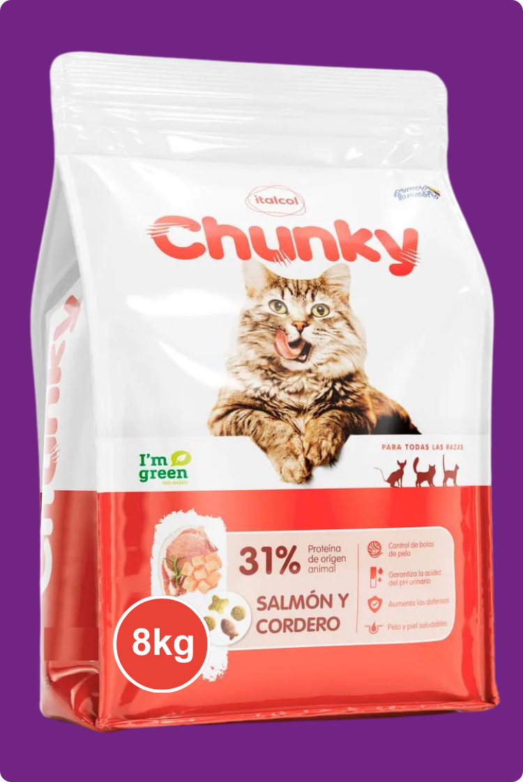 Chunky Gatos Salmón y Cordero