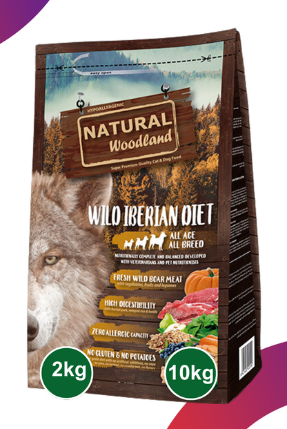 Natural Woodland WILD IBERIAN DIET Para Perros De Todas Las Razas y Edades