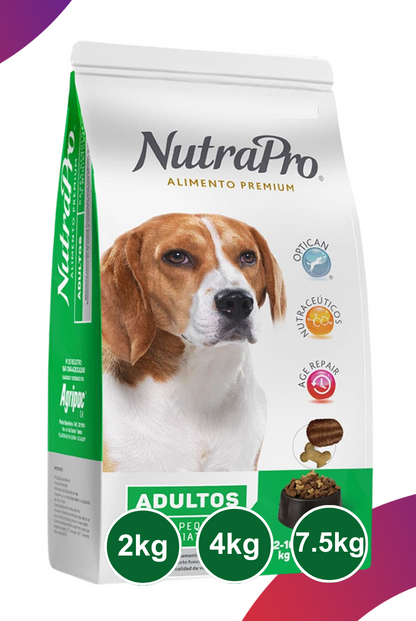 Nutrapro Adultos Razas Pequeñas y Miniaturas