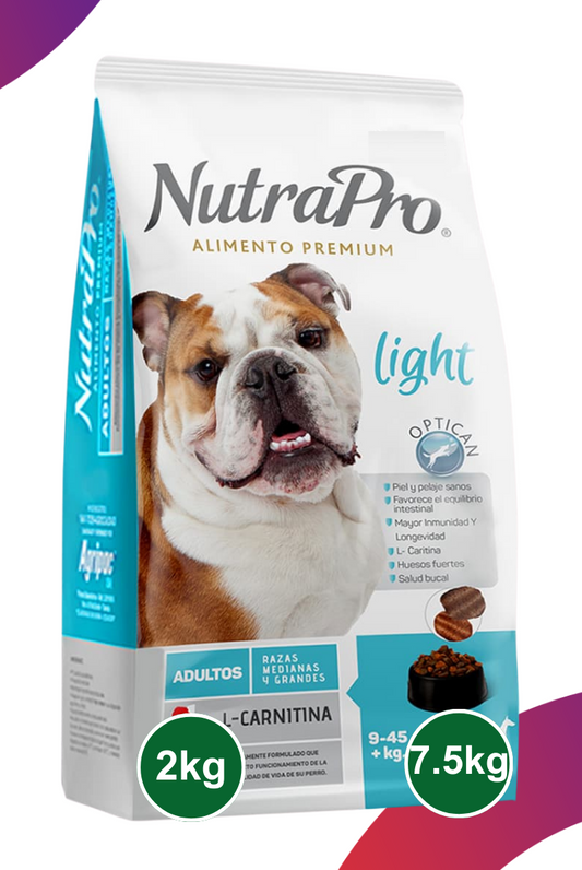 Nutrapro Adultos Light Razas Medianas y Grandes