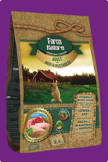 Farm Nature BUEY Y VERDURAS Fórmula Para Perros Adultos