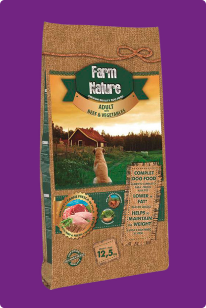 Farm Nature BUEY Y VERDURAS Fórmula Para Perros Adultos