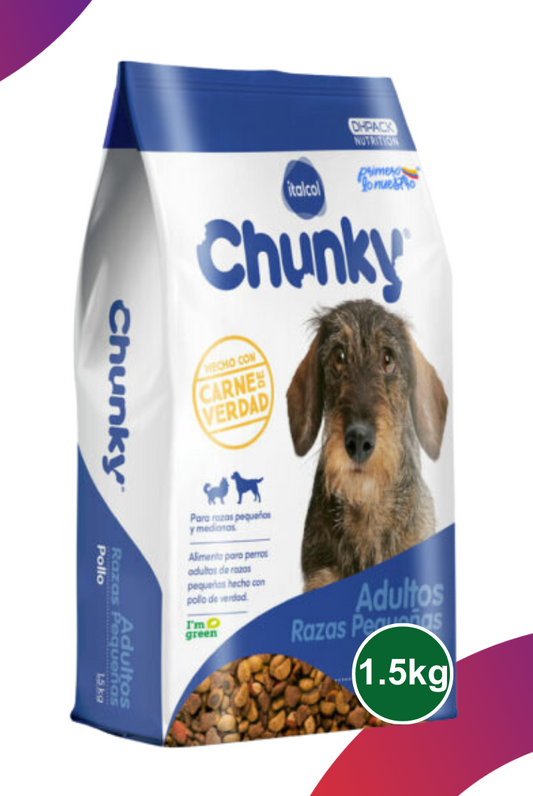 Chunky Adultos Pollo Para Razas Pequeñas y Medianas