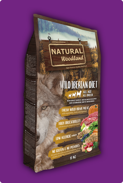 Natural Woodland WILD IBERIAN DIET Para Perros De Todas Las Razas y Edades