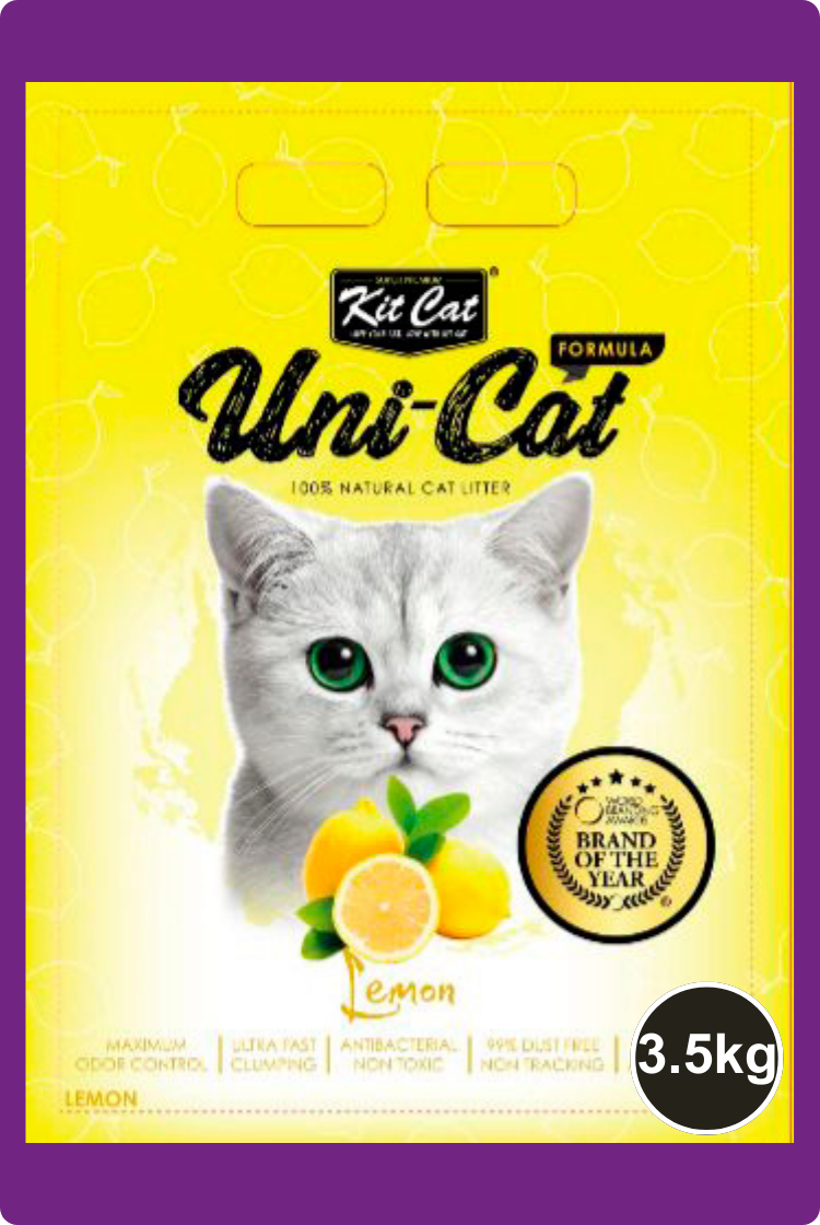 KIT CAT Uni-Cat Arena Aroma Carbón, Talco de Bebe, Lavanda, Limón