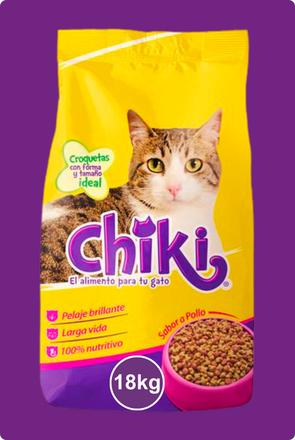 Chiky Adultos El Alimento Para Tu Gato En Dos Sabores De Pollo y De Pescado