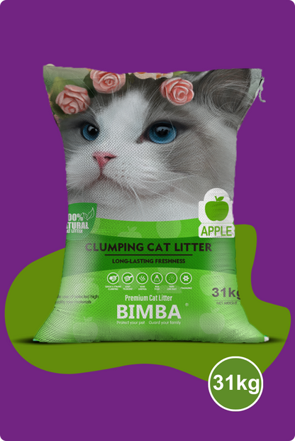 BIMBA Arena Para Gatos Con Aroma Fresa, Manzana