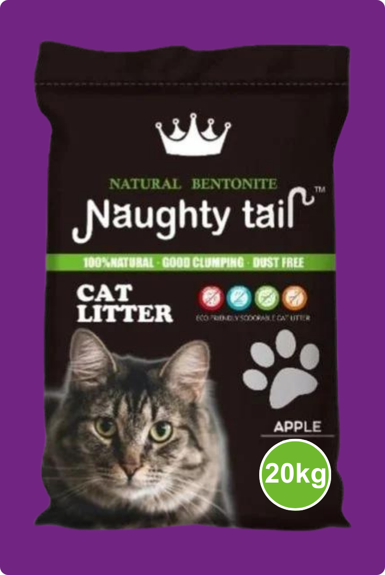 NAUGHTY TAIL Arena Para Gatos Con Aroma Lavanda, Café, Limón, Manzana