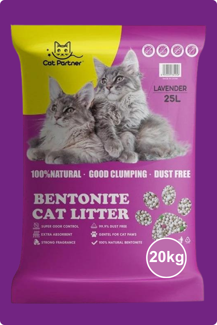 CAT PARTNER Arena Para Gatos Con Aroma Lavanda, Manzana, Limón, Café, Rosas