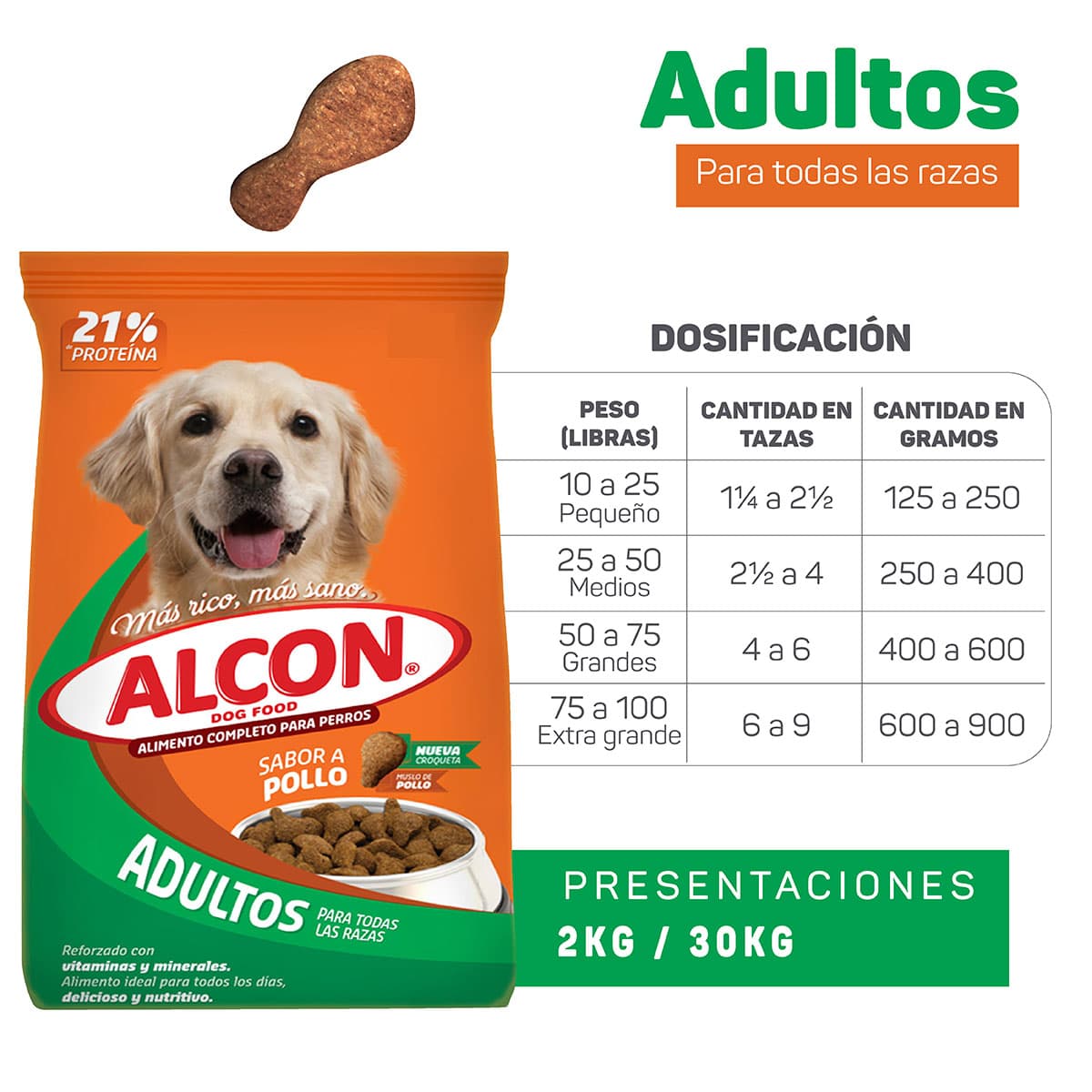 Alcon Dog Food Adultos Sabor A Pollo