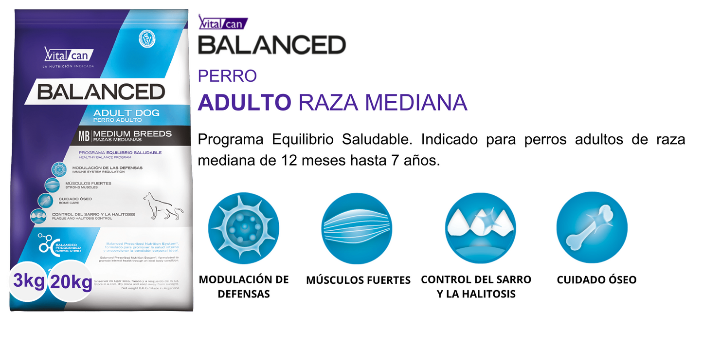 Balanced Perro Adulto Razas Medianas