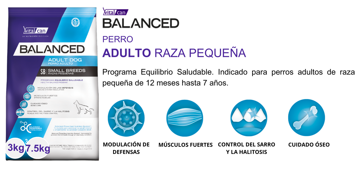 Balanced Perro Adultos Razas Pequeñas