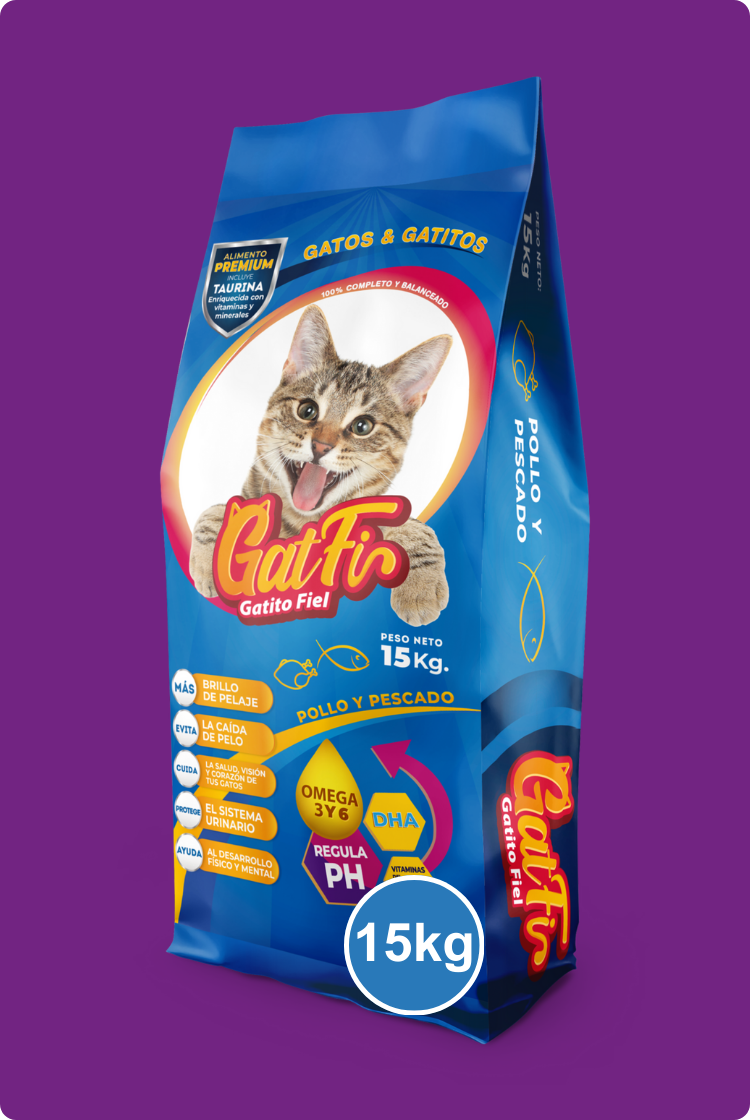 Gatfi Gatitos Tiernos Sabor Pollo y Pescado