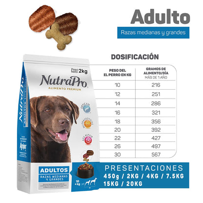 Nutrapro Adultos Razas Medianas y Grandes