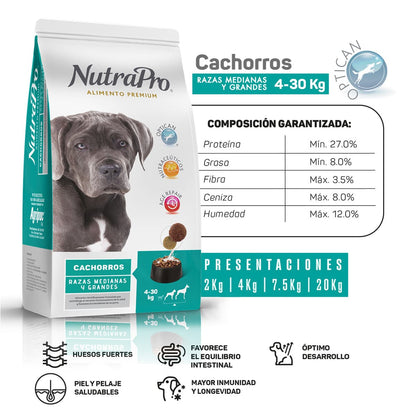 Nutrapro Cachorros Razas Medianas y Grandes