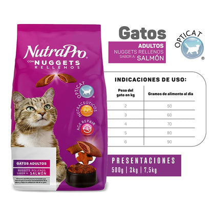 Nutrapro Nugget Gato Adultos Salmon