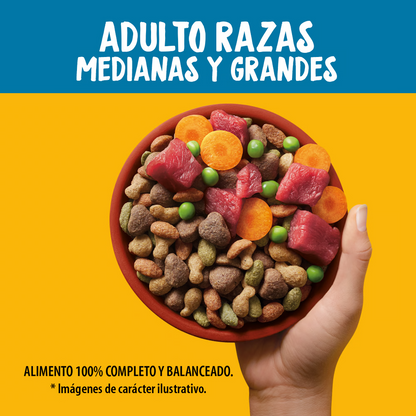 Pedigree Adulto Raza Medianas y Grandes Con Res y Vegetales