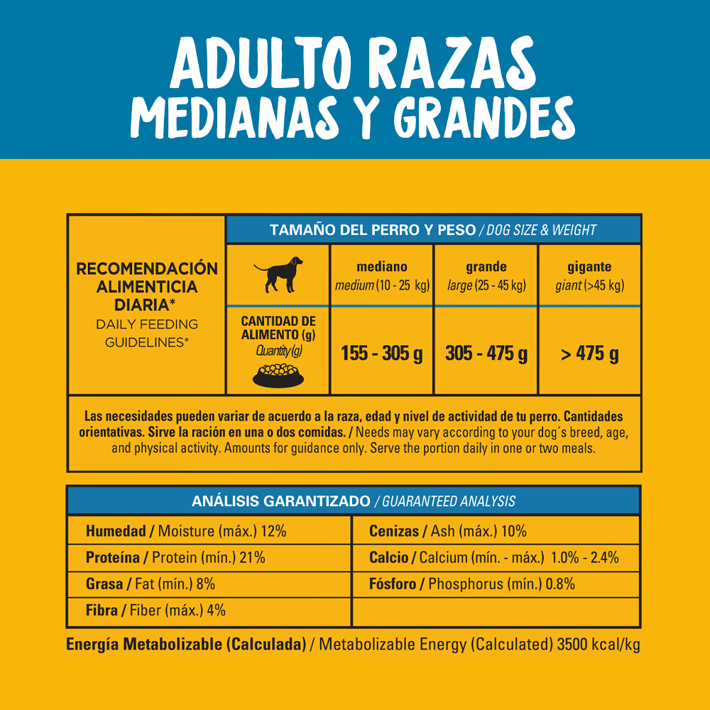 Pedigree Adulto Raza Medianas y Grandes Con Res y Vegetales