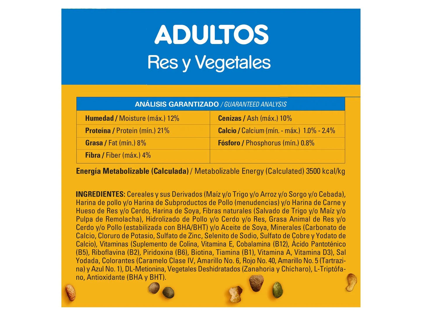 Pedigree Adulto Raza Medianas y Grandes Con Res y Vegetales