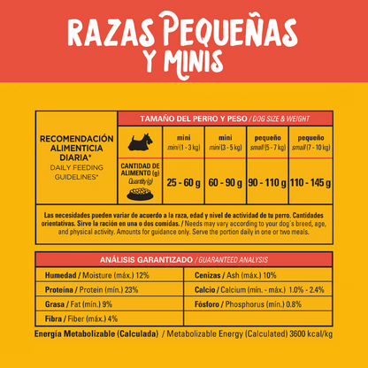 Pedigree Adulto Razas Pequeñas y Minis Con Res y Vegetales